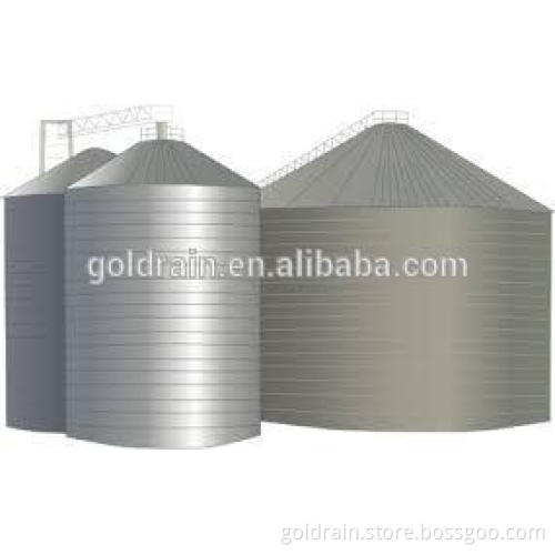 Assembly flat bottom small grain silos